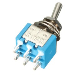 Mini MTS-203 6-Pin SPDT ON-OFF- ON 6A 125VAC Toggle Switches